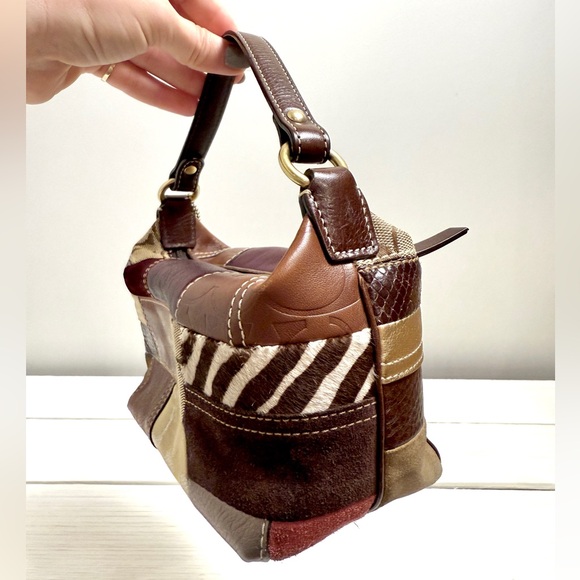 Coach Signature Patchwork Leather Handbag 2007 Vintage - Picture 4 of 6